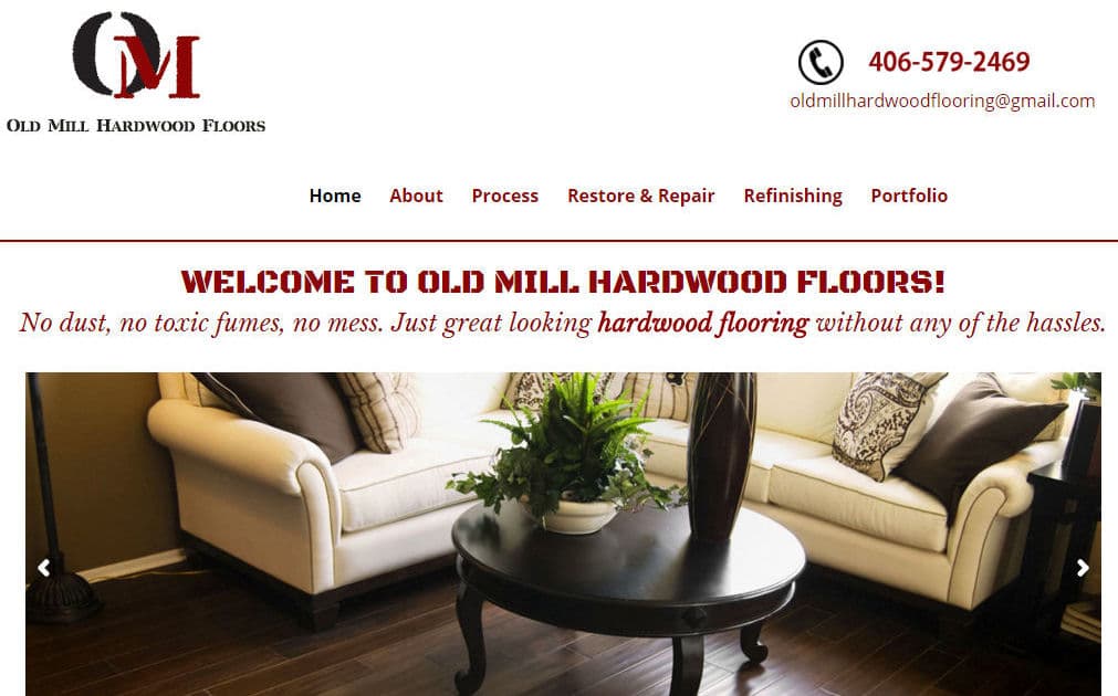 Divi Theme Example – Old Mill Hardwood Floors