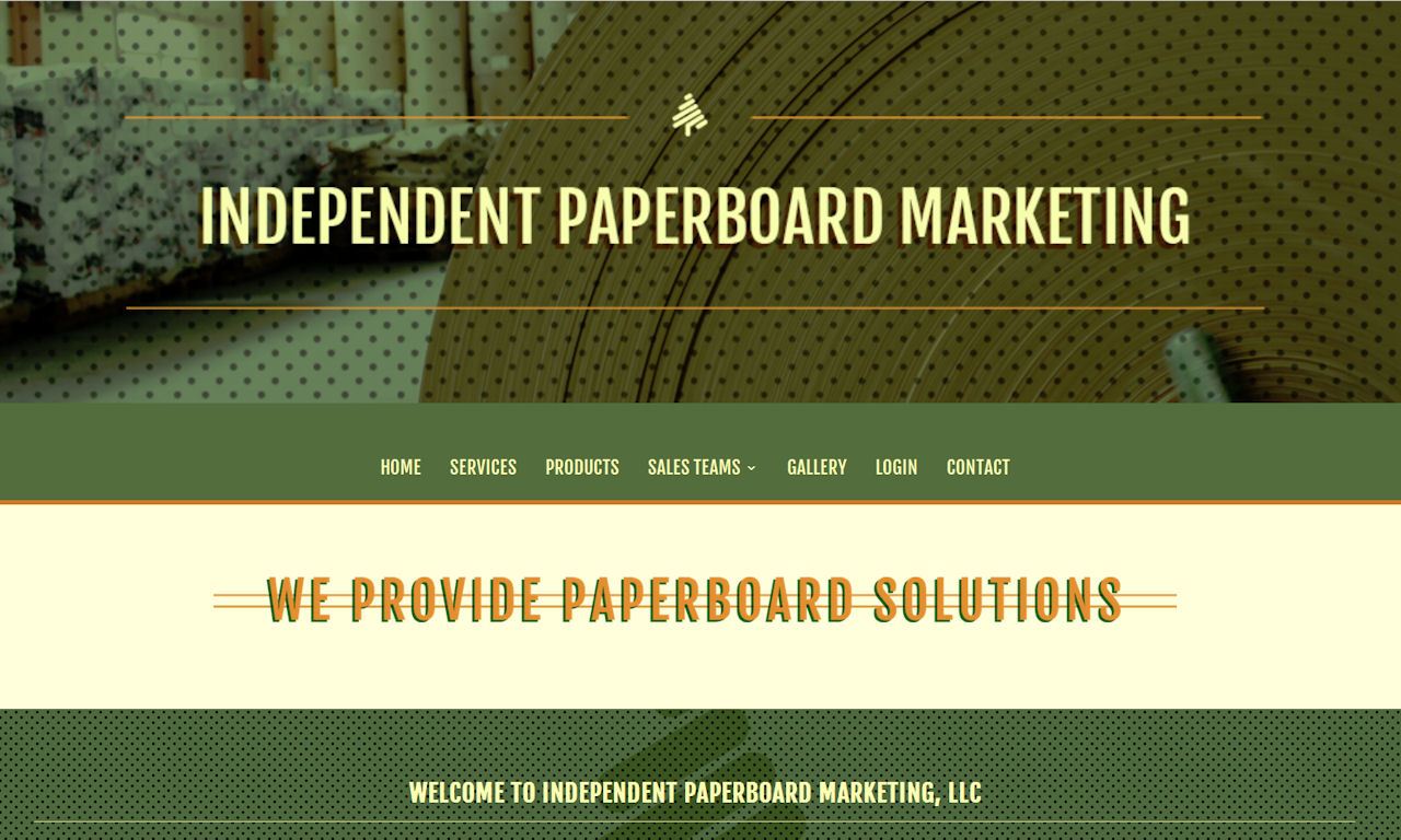 Custom Built WordPress Website – Independent Paperboard Marketing