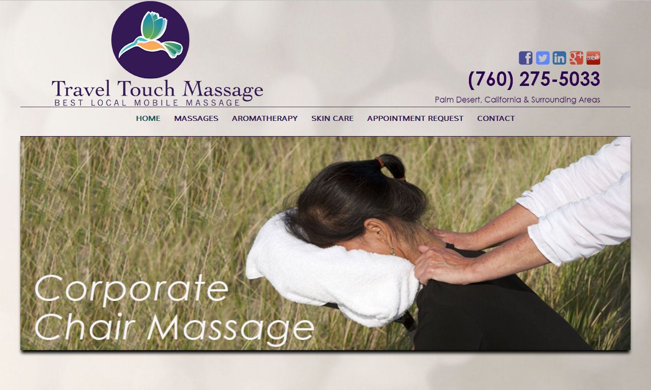 Custom Built WordPress Website – Travel Touch Massage