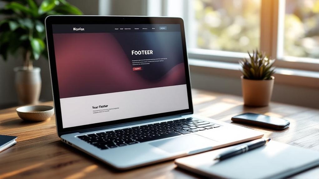 optimize your website footer