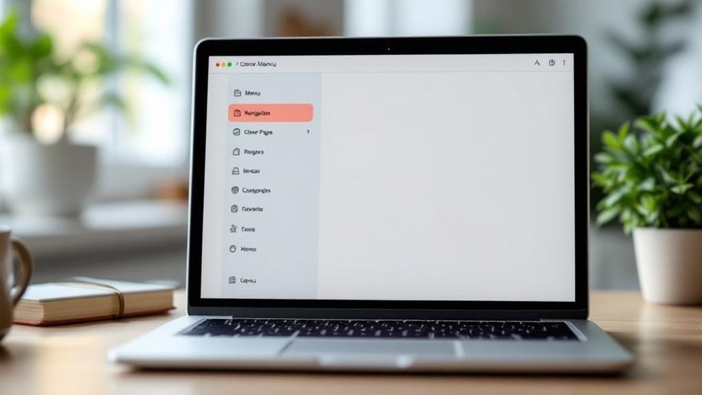 organize pages for clarity