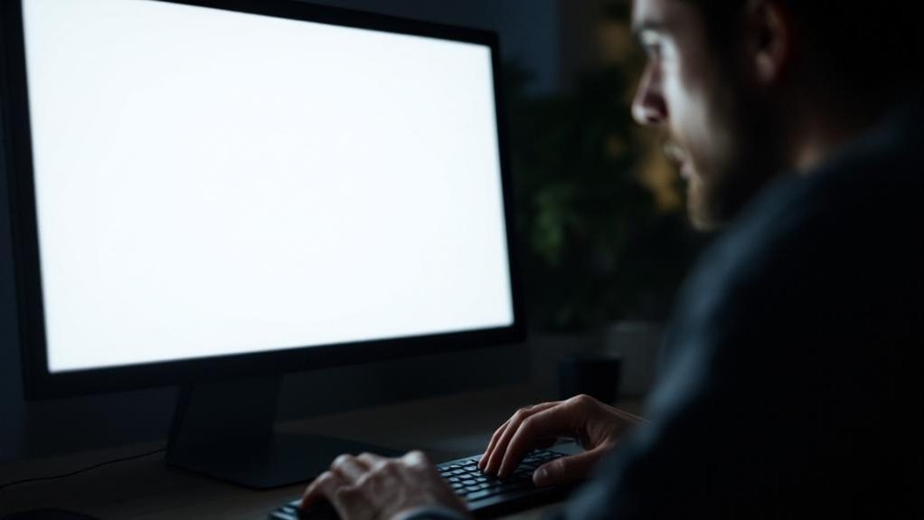 white screen of death